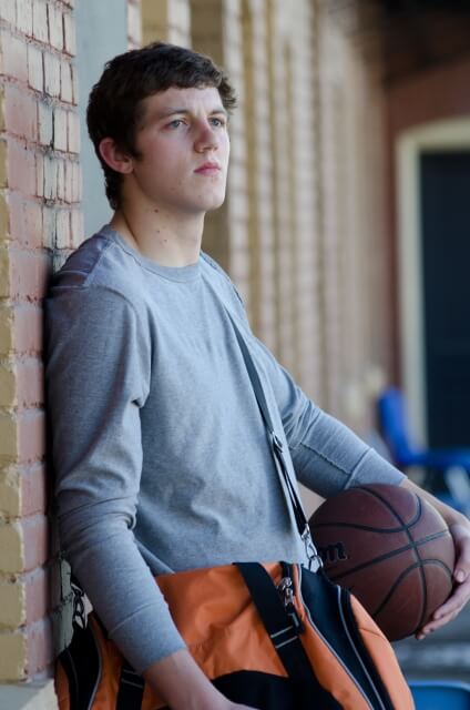 バスケットボール青年